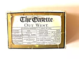 Souvenir Playing Cards Colorado Springs 'The Gazette' Newspaper Front Page 1872 - Picture 1 of 6