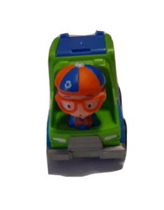 Blippi Mini Müllwagen Fahrzeug Spielzeug grün blau gebraucht - Bild 1 von 6