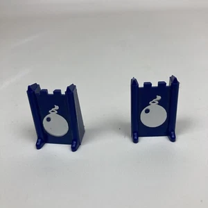 2 Blue Bomb 1970 Milton Bradley Stratego Game Replacement Pieces - Picture 1 of 4