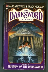 TRIUMPH of the DARKSWORD by Margaret Weis & Tracy Hickman! Darksword Trilogy 3! - Picture 1 of 2