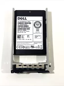 3RDJV DELL 960GB MLC SATA  2.5" 6Gbps  MZ7KM960HAHP00D3 SSD W/ DELL CADDY - Picture 1 of 4