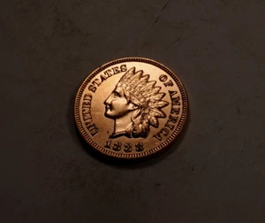 1888 Indian Head Cent Penny * Gem BU Red * Four Diamonds * XI130 - Picture 1 of 2