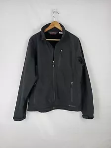 Black Diamond Double Diamond Black Jacket Size Medium Soft Shell Fleece Lined - Picture 1 of 10