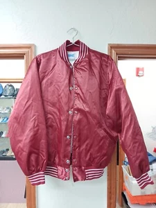 Vintage Oklahoma Sooners Satin Jacket By Bike Size Large Preowned - Picture 1 of 4