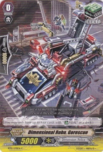 4 x Dimensional Robo, Gorescue - BT13/078EN - C Near Mint / Mint, English - Image 1 of 1