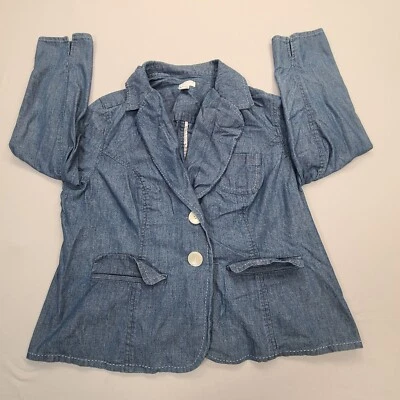 Chaqueta Charter Club Mujer 14 Azul Abrigo Blazer Aire Libre Comodidad Informal Damas Foto 1 de 4