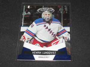 TARJETA DE HOCKEY HENRIK LUNDQVIST RANGERS STAR GENUINA AUTÉNTICA EDICIÓN LIMITADA/250 - Imagen 1 de 2