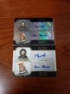 2020 Star Wars Masterwork Dual Auto (2) Harley Durst Ian Kenny Moloch Rebolt - Picture 1 of 2