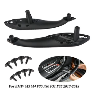 Par de cubiertas negras para manija de puerta-tirador para BMW M3 M4 F30 F80 F31 F35 - Imagen 1 de 13