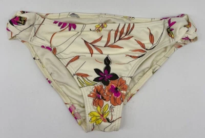 Pantalones de natación O’NEILL para mujer talla 12 crema floral anudado bikini elástico forrado logotipo Foto 1 de 4
