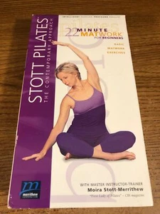 Stott Pilates 22 Minute Matwork VHS VCR Video Tape  Moira Stott-Merrithew  Used - Picture 1 of 7