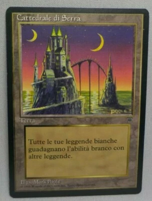 CATHEDRAL OF SERRA MAGIC THE GATHERING LEGENDS Trading Card  #235 ITALIAN 1995 - Image 1 of 4