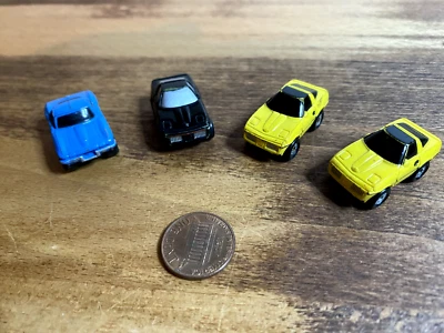 Vintage 80s Galoob Micro Machines Chevy Chevrolet Corvette - Lot of 4 - Image 1 of 4