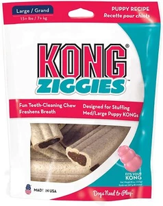 KONG - Ziggies - Teeth Cleaning Dog Treat - Puppy Biscuit - Large Puppies - Picture 1 of 5