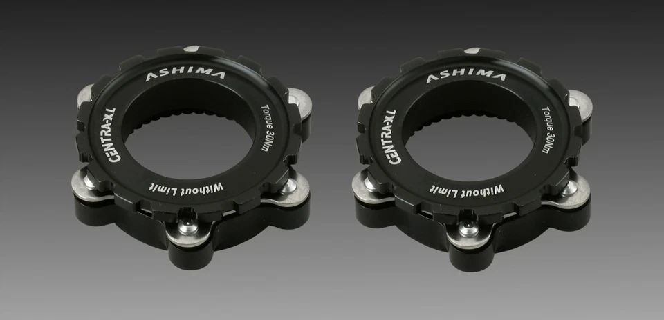 2x Ashima AC03-2 Adapter 15 20mm Achse Centerlock 6 loch Bremsscheiben schwarz - Bild 1 von 1