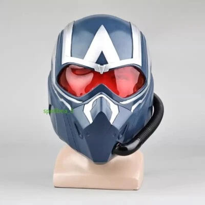 Captain America 4 Cosplay Helmet Halloween Party Prop Full Head Mask PVC Gift - Изображение 1 из 4