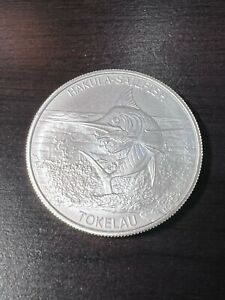 2016 Tokelau $5 Hakula-Sailfish 1oz 999 Fine Silver Coin