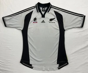 RARE Adidas New Zealand 2001 Vintage Home Soccer Jersey Football Shirt Size L - Picture 1 of 22
