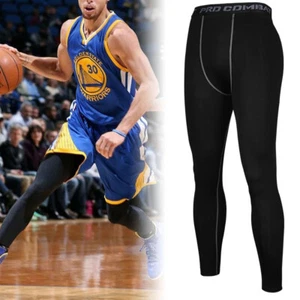Men's Cool Compression Pants Leggings Sports Base Layer Running Athletic Workout - Picture 1 of 15