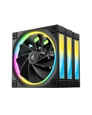 DeepCool FL12R 3 IN 1 Black 120mm Unique Addressable RGB Reverse Fan - Image 1 of 4