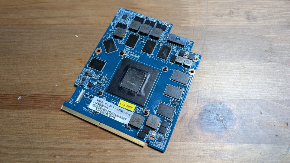 Clevo NVIDIA GTX 1080 8GB DDR5 MXM 3.1 N17E-G3-A1 Mobile Graphics Card - Image 1 of 3