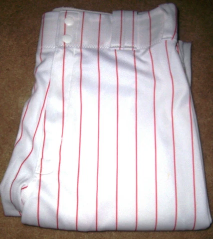 Philadelphia Phillies Game Used/Issued Majestic Pinstripes Baseball PANTS #3 Cover