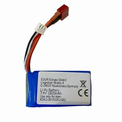 Li-Ion Akku 1800mAh 7.4V kompatibel mit Modellbau ES-001, ES-002 meisten 1:10 - Bild 1 von 3