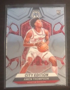2023-24 Panini Mosaic AMEN THOMPSON "City Edition" Rookie RC #281 Rockets - Picture 1 of 2