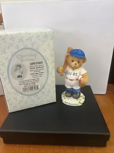 NEW VTG Cherished Teddies #4001005 Home Sweet Home Clark Addison Chicago Cubs - Picture 1 of 5