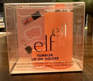 Stanley x E.L.F. Collab Tumbler Lip Oil Holder Coral Fixation Elf NEW! - Picture 1 of 5