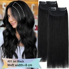 Clip In 100% Russian Remy Human Hair Extensions Full Head Blonde For Thin Hair