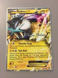 Tarjeta Pokémon rara Raikou Ex Campeonato Mundial 2012 38/100 Chase Moloney - Imagen 1 de 6