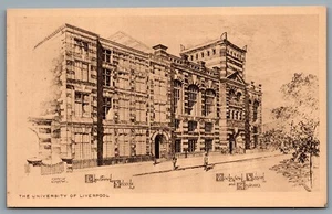 Postcard UK c1920s University of Liverpool Zoological Electrical & Museum School - Picture 1 of 2