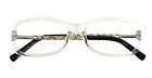 CHANEL CH 3134-Q 660 52mm Transparent Chained Leather Eyeglasses Frames Italy