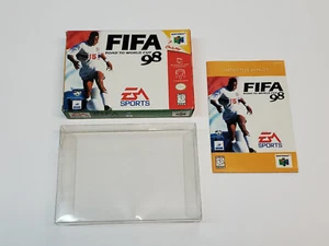 FIFA Road to World Cup 98 Original Authentic N64 Nintendo 64 Box & Manual Only * - Foto 1 di 22