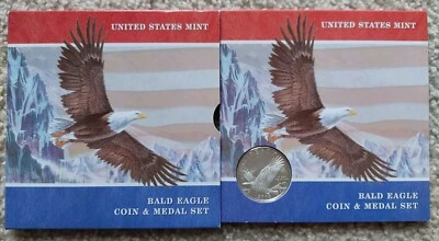 2003 United States Mint Bald Eagle Silver Coin and Medal Set - Image 1 of 4