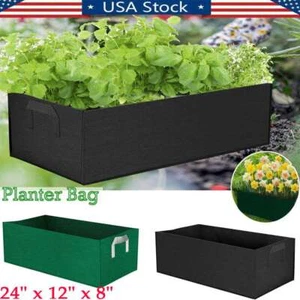 Reusable Large Plant Grow Bag Fabric Raised Flower Bed Garden Vegetable Planter - Picture 1 of 16