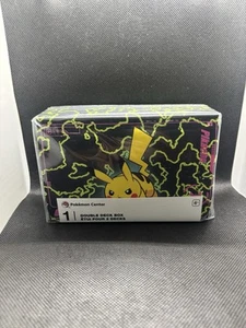 PIKACHU NEON CHARGE (Pokemon Center Exclusive) Double Deck Box BRAND NEW SEALED - Picture 1 of 1