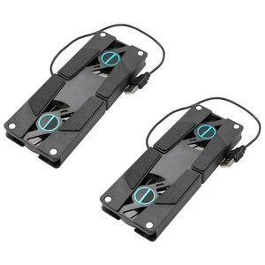 2 PCS Dual Fan Radiator Computer Cooling Pads for Laptops Folding Cooler - Zdjęcie 1 z 12