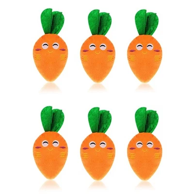 Squeaky Carrot Dog Toys for Dogs, Plush, Soft Chew Toy 4019 - Image 1 of 4