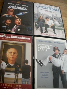 SpaceBalls2- Curb your Enthusiasm-Chuck & Larry-Ghost Town DVD's Comedy total 5 - Imagen 1 de 3