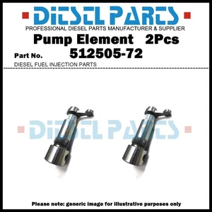 2Pcs Pump Element Plunger 9.5RH 512505-72 502891 783F9D524AAA for Simms Pumps - Picture 1 of 1