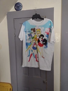 T-shirt bianca grafica Sailor Moon Sailor Stars taglia media - Foto 1 di 5