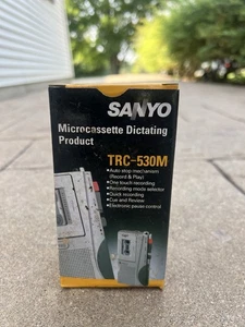 Brand New SANYO TRC-530M Microcassette voice recorder Vintage - Picture 1 of 4