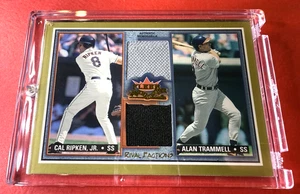 2002 Fleer Rival Factions Cal Ripken & Alan Trammell *Authentic Memorabilia Dual - Picture 1 of 6