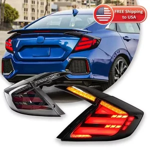 LED Tail Lights DRL Sequential Signal Rear Lamp For Honda Civic Sedan 2016-2021 - Picture 1 of 19