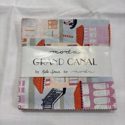 New Moda Charm Pack Grand Canal 5” Kate Spain for Moda - Image 1 of 2