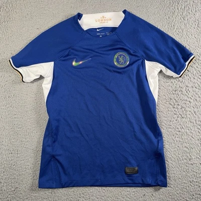 Camiseta de fútbol Nike Chelsea FC Dri-Fit para niños talla mediana azul Foto 1 de 4