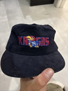University Square Kansas Vintage KU Adjustable Cap Hat Made In USA - Picture 1 of 5