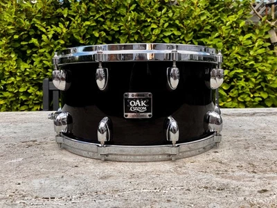 ✮ULTRA RARE✮Vintage✮YAMAHA OAK Custom ✮14" x7 " SNARE✮MUSASHI BLACK✮+ DIE CAST ! - Image 1 of 4